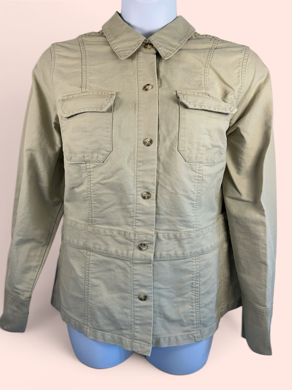 Venezia Lane Bryant Vintage Women’s Size 18/20 Y2K Khaki Utility Jacket